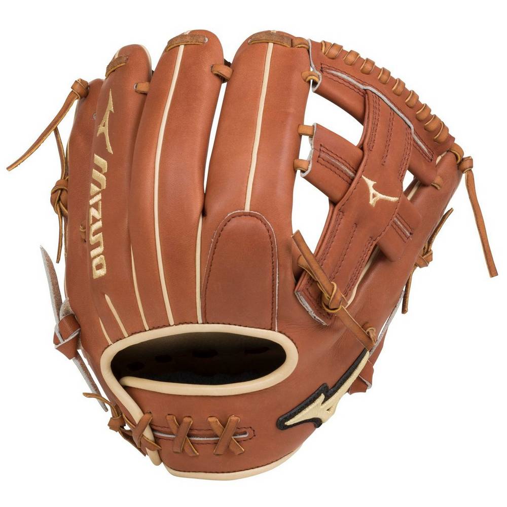 Mizuno Men's Pro Select Infield Baseball Glove 11.5" - Regular Pocket Brown (312560-DNI)